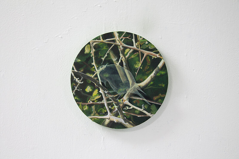 Katrīnas Tračumas glezna "Melnais erickiņš"